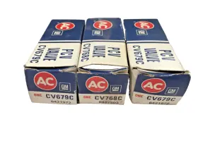 Cv768c Acdelco Positive Crankcase Ventilation Value Nos-fits Vintage Gm-lot Of 3