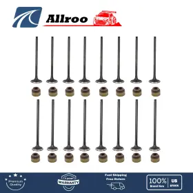 Alu547080 Allroo Intake Exhaust Valves 16pcs For Honda Civic Del Sol Sohc D16z6 1992-2005