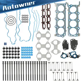 3858262 Aotowner Engine Head Gasket Set Intake Exhaust Valves For 2004-06 Ford F50 F250 F350 5.4l