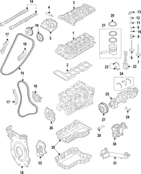 079-109-611-g Audi Genuine Exhaust Valve
