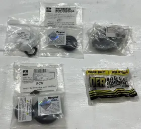 Md2321 Authentic Restoration Lot Of Mopar Parts Big Block Pcv And Breather Heater Core Grommet Firewall Ac