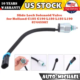 87445987 Autoparts-michael Spool Lockout Solenoid For Case Skid Steer 410 420 430 435 440 445 465