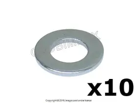 17394 Auveco 8 X 17 2 Mm Zinc Plated Steel Flat Washer Set Of 10 Warranty