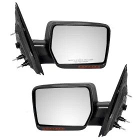 3332-2027lr Brock Pair Set Power Side Mirrors Heated Signal For 2004-2006 Ford F-150 Pickup Truck
