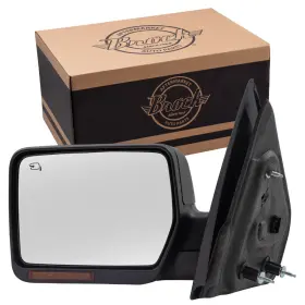 3337-2041l Brock Power Mirror For 07-08 F150 Mark Lt Driver Side Heated Signal Memory Puddle Lamp