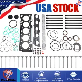 Hs54547 Carbole Head Gasket Bolt Intake&exhaust Valve Kit For Volvo C30 C70 S70 S40 S60 V70 2.5l