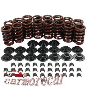 Carmorecar2017 10545 Valve Springs Kit Fit For Chevrolet Sbc 327 350 400 With Steel Retainers Locks