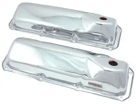 6582d Cfr Performance 1969-82 Ford Mercury Chrome Valve Covers 351c/400/boss 302 3-5/8 Inch Mustang