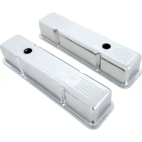 T9853 Cfr Performance 1962-68 Chevrolet Chrome Valve Covers Inch 327 Logo Tall Profile