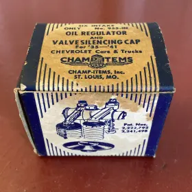 Xv-234 Champ For Chevrolet 1935 1936 1937 1938 39 40 1941 Intake Valve Oil Reg Silencing Cap 6