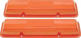 A26019 Classic Industries 1964-67 Chevrolet Valve Covers Small Block 327 L79 Orange Pair