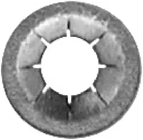 2948667 Clipsandfasteners 100 3/16 Inch Stud Flat Push-on Retainers 7/16 O.d
