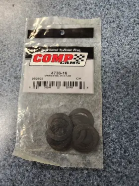 4736-16 Comp Cams Valve Spring Shim Set .015 X 1.250 .814 Inch Steel 16pcs