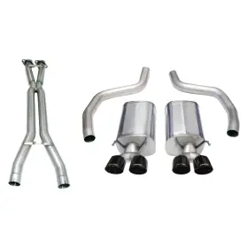 14164cb1blk Corsa Performance 06-11 Chevrolet Corvette C6 Z06/zr1 Sport Cat-back Dual Rear Exit With Twin