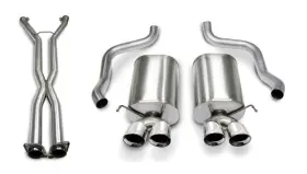 14169cb4blk Corsa Performance 14169cb4 Sport Exhaust System Fits 05-08 Corvette