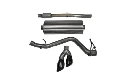 14873blk Corsa Performance For 14 Gmc Sierra/chevy Silv 1500 Crew Cab/short Bed 5.3l V8 Black Sport