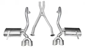 14962 Corsa Performance Fits 1997-2004 Chevrolet Corvette C5 Z06 5.7l V8 Polished Xtreme Cat-back