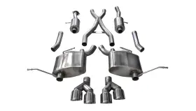 14992 Corsa Performance For 14-16 Jeep Grand Cherokee Summit Edition Polished 2.5in Dual Rear Exit