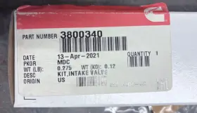 3800340 Cummins Us35 Intake Valve Kit Tier 3 8.3 Liter Isc/isl Engines New