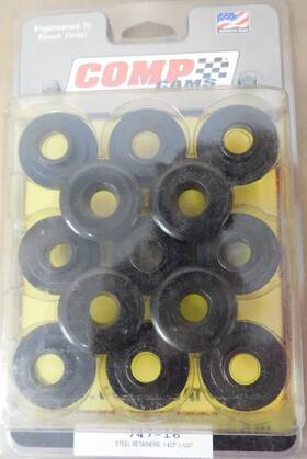 Del West 747-16 Comp Cams Steel Retainers 1.500 Dia 1.050 .690 Sgl/dbl 10 16pcs