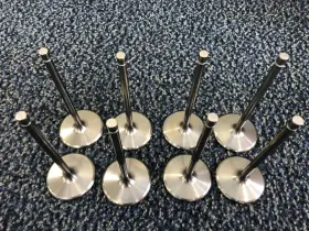 Dwu-ft-jds-003 Del West 8 Bbc Titanium Intake Valves 2.300 Inch X .310 Stem 5.590 Long