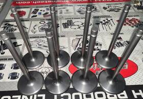 Del West Nsk-ms6-oeml-8-a 8 Used Mm Titanium Intake Valves 4.940 Inch - 2.090 -.220 Tip Nascar
