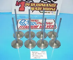 Iv-2036-crn Del West Titanium 8 New 6 Mm Intake Valves 5.715 Inch - 2.150 Nascar