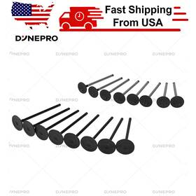 Dynepro 22211 25002 16pcs Engine Intake Valve And Exhaust For 2006-2013 Hyundai Kia 2.4l G4ke