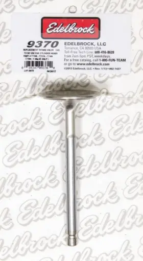 9370 Edelbrock Cylinder Head Intake Valve Qty 1