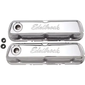 Edl4460 Edelbrock Performance Products 1963-97 Ford Small Block Signature Series Chrome Valve Covers - 260 /