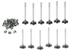 I-1924b Elgin Valves Intake Exhaust Set/12 Locks For 1966-1984 Chevy 250 Trucks Suvs Non-lpg