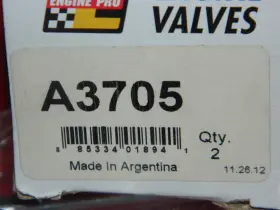 A3705 Engine Pro 2 New 3705 Valves