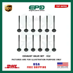 Ev95406 Epd Land Rover Jaguar Exhaust Valve Set 306ps 3.0l Scv6 Aj126 Petrol Engine - X12