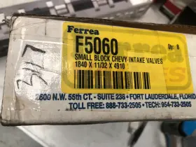 F5060-8 Ferrea Racing Components Sbc H/p 1.840in Intake Valves
