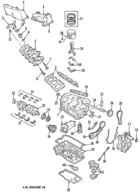 2l2z-6505-aa Ford Genuine Exhaust Valve