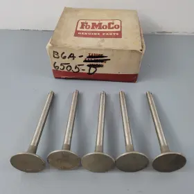 B6a-6505-d Ford B6a-6505 D 5 New 1952-64 239 272 292 312 Exhaust Valves Y Block Thunderbird