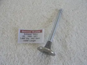 1401.01 General Motors 1955 - 1971 V8 1 Each Exhaust Valve Nors