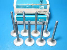 General Motors 9778737 Nos Set 8 Gm 1965-1966 Pontiac Bonneville Catalina 389 8.6 C/r Exhaust Valves
