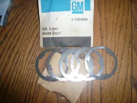 1394894 Gm 2009 - 2012 Canyon Colorado Nos Genuine Shim Kit Vintage