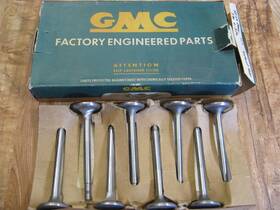 Gm 2372822 Nos Oem 55-59 Gmc 324 And 370 Engine Exhaust Valve Set Of 8 Part Number