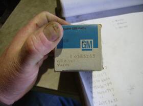 Gm 385265 Genuine Acdelco Exhaust Valve