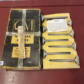 523806 Gm Nos Exhaust Valve Set 8 For 1957 1958 1960 Pontiac Tri-power