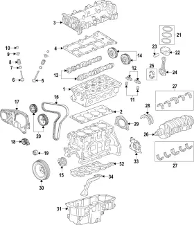 55574148 Gm Genuine Engine Exhaust Valve