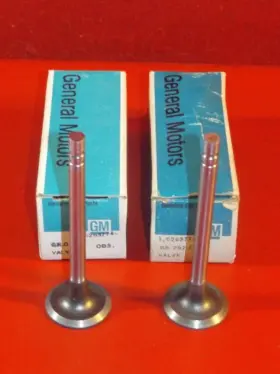 6263774 Gm Rare Nos 1950-1985 Chevrolet Truck Pair Engine Exhaust Valves