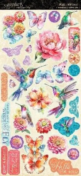 5a00244l-1g7g8 Graphic 45 810070165932 Sticker Set-flight Of Fancy