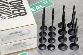 Gsc Power Division 2034-8/2033-8 Black Nitrided Ss 1mm Intake And Exhaust Valves Set B16a2 B17a B18c1 B18c5