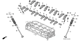 14711-p0j-a00 Honda Genuine Valve In