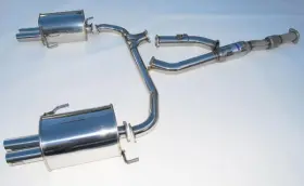 Hs05sl1gt3 Invidia Q300 Quad Tip Cat Back Exhaust For 2005-2009 Subaru Legacy Gt