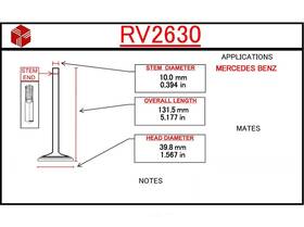 Itm Engine Components Rv2630 Intake Valve