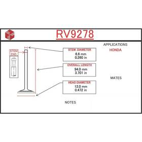 Itm Engine Components Rv9278 Auxiliary Valve For 82-83 Honda Civic